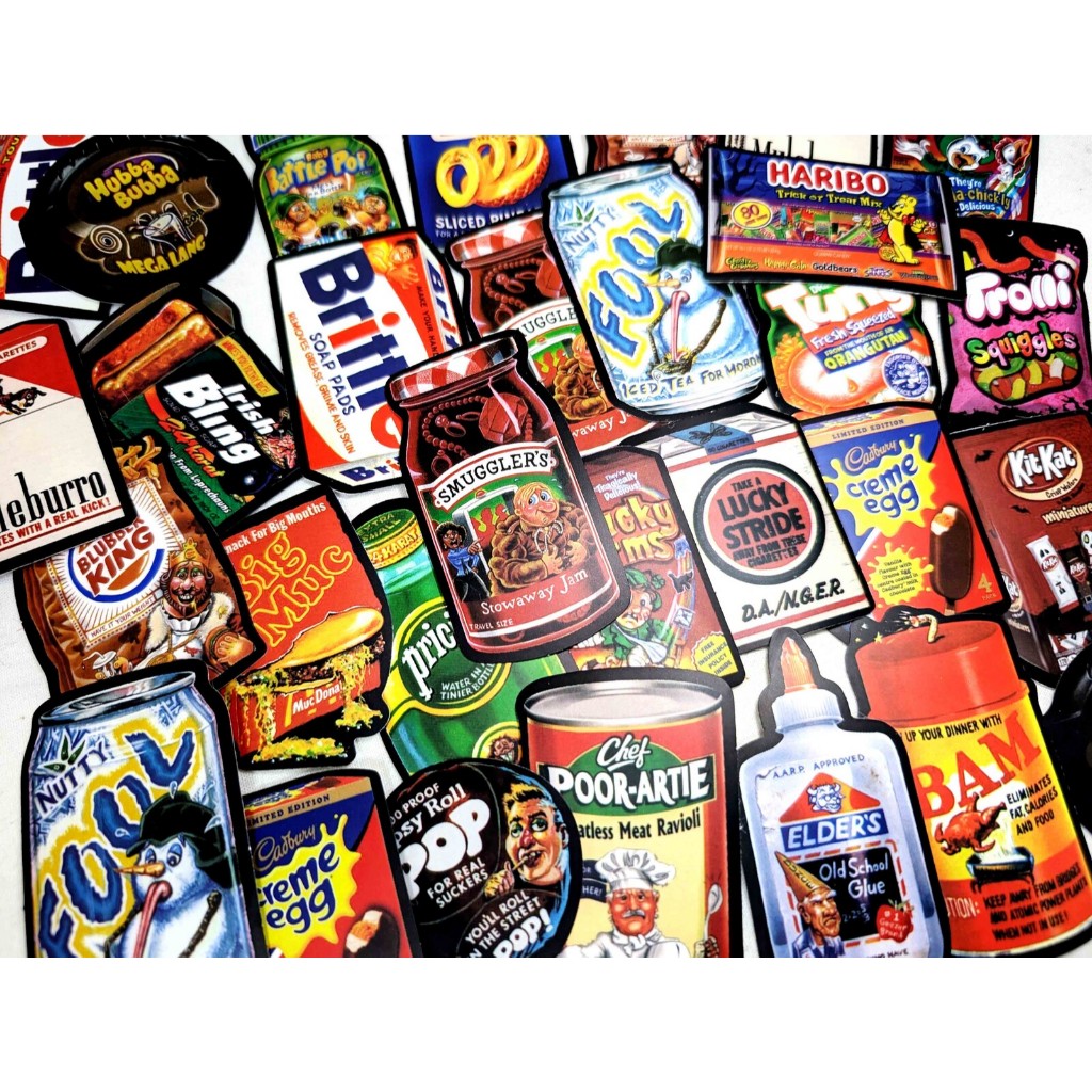Random 1pc Parody Label Sticker