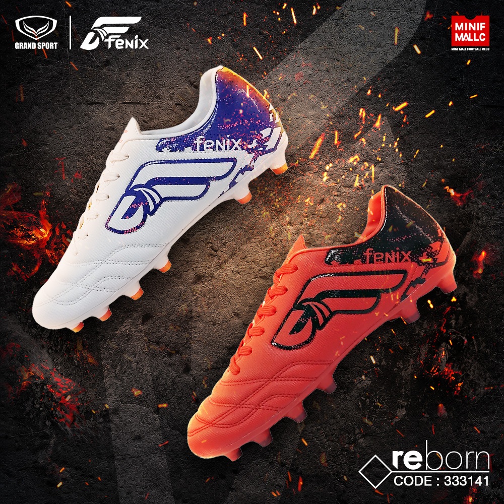 GRAND SPORT รองเท้าสตั๊ด Fenix รุ่น Reborn รหัส 333141 รองเท้าฟุตบอล หนังสังเคราะห์ นุ่ม เบา สวมใส่สบาย