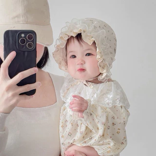 หมวกลูกไม้ หมวกเด็กแรกเกิด ลายน่ารักใส่สบาย ผ้าฝ้ายนุ่ม สไตล์หวานๆ