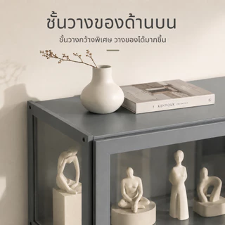 ตู้โชว์อะคริลิค ตู้กระจกสองประตู ตู้โชว์กระจกใส ประหยัดพื้นที่ รับน้ำหนักได้มาก มีหลายขนาด