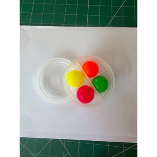 แก่นเปตอง ลูกเป้าเปตอง พลาสติก แพค 4 ลูก สำหรับแข่งขัน สีสะท้อนแสง เลือกสีได้