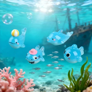 ของเล่น ตุ๊กตา ตกแต่งตู้ปลา กระถาง