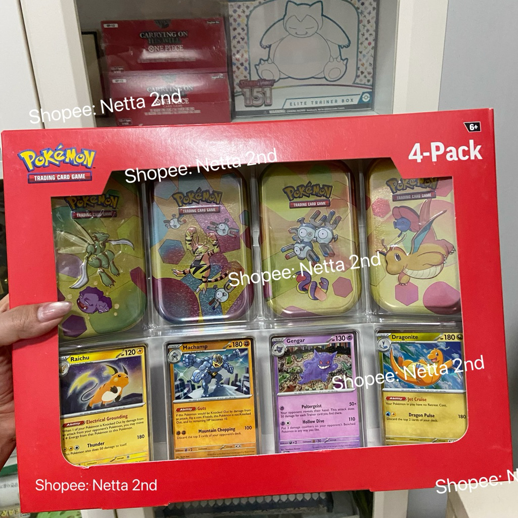 พร้อมส่ง Pokemon TCG: Scarlet & Violet 151 Mini Tins 4-Pack ver. Eng