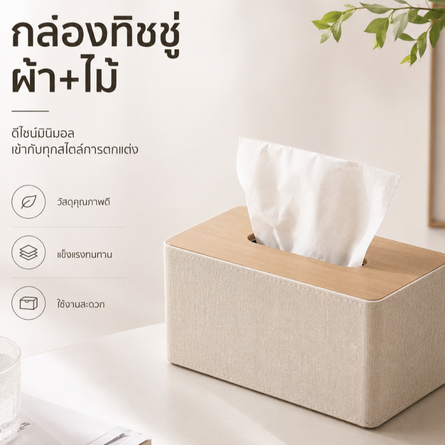 กล่องกระดาษหนัง ใช้จัดเก็บผ้าเช็ดตัวในสำนักงาน ร้านอาหาร และคาเฟ่ มีการออกแบบที่ถอดเปลี่ยนได้ง่าย สะดวกในการเพิ่มและจัดเ