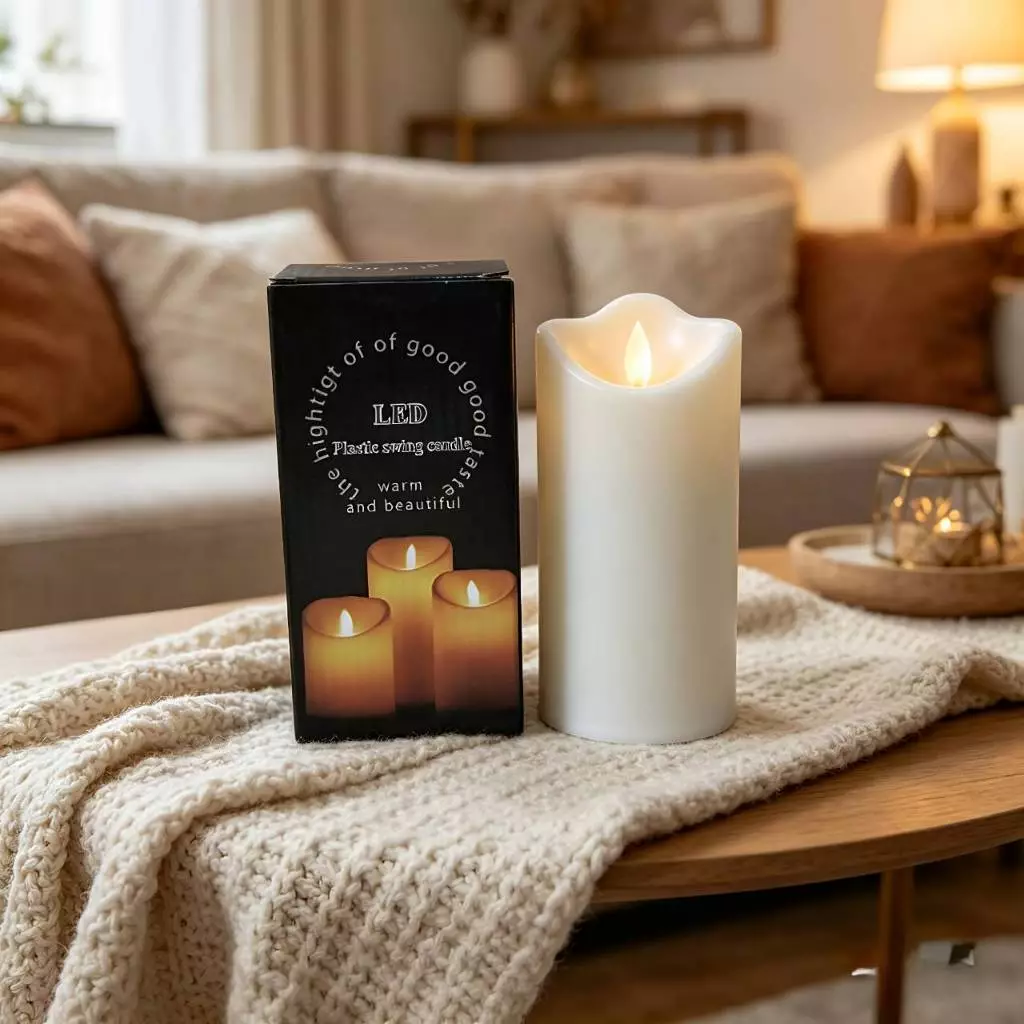เทียน LED candles 7ขนาด เทียนใส่ถ่าน เทียนปลอม เทียนประดับ เทียนตกแต่ง เทียนสร้างบรรยากาศ No.3490 4117 LZ