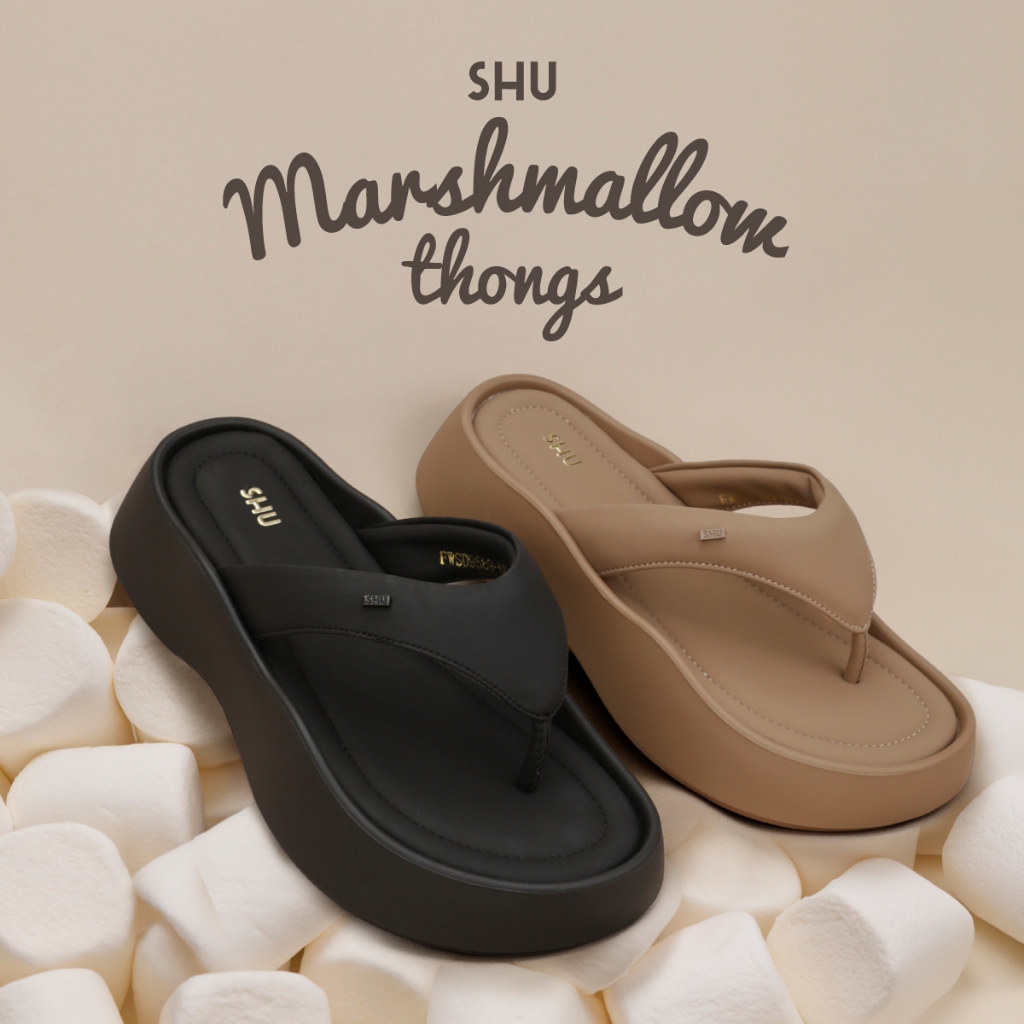 SHU MARSHMALLOW 2" THONGS รองเท้าแตะ