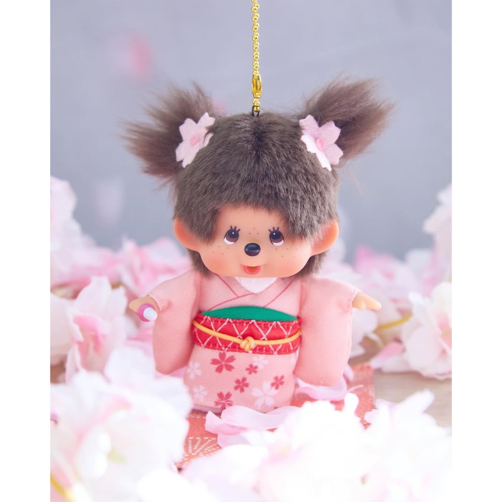 Monchhichi Sakura Kimono Keychain (Sakura Kimono) พวงกุญแจมอนชิชิซากุระ กิโมโน