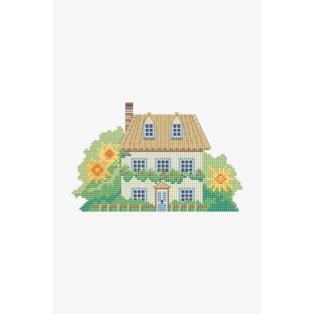 ชุดปักครอสติช COTTAGE HOUSE ขนาดภาพ 6.1" x 3.93"