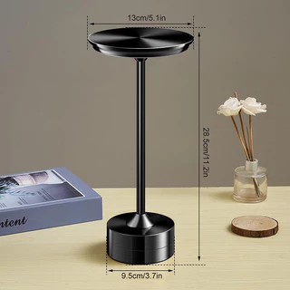 Table Lamp โคมไฟตั้งโต๊ะLED สามสี แบบไร้สาย เซนเซอร์สัมผัส ชาร์จไฟได้ สําหรับร้านอาหาร โรงแรม บาร์ ห้องนอน เพิ่มบรรยากาศ