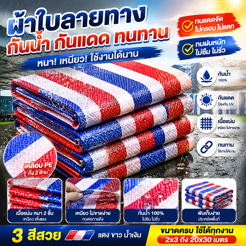 สแลนกันแดดเกรดA แรงดึงสูง ทนทาน ไม่ขาดง่าย กันUV 100% มีหลายขนาดให้เลือก ใช้คลุมแปลงผัก สวนผลไม้ และโรงเรือน