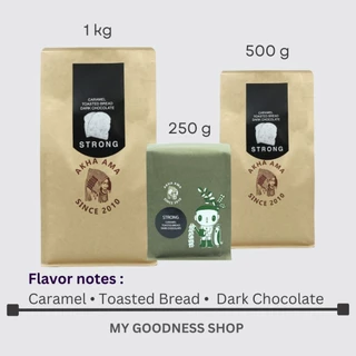 AKHA AMA COFFEE กาแฟ อาข่า อ่ามา : STRONG เมล็ดกาแฟคั่ว อาข่า อาม่า (คั่วเข้ม 1 kg)