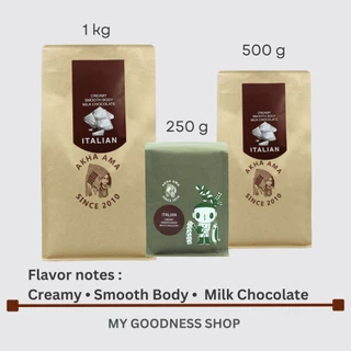 AKHA AMA COFFEE กาแฟ อาข่า อ่ามา : ITALIAN เมล็ดกาแฟคั่ว อาข่า อาม่า (คั่วกลาง 250g)