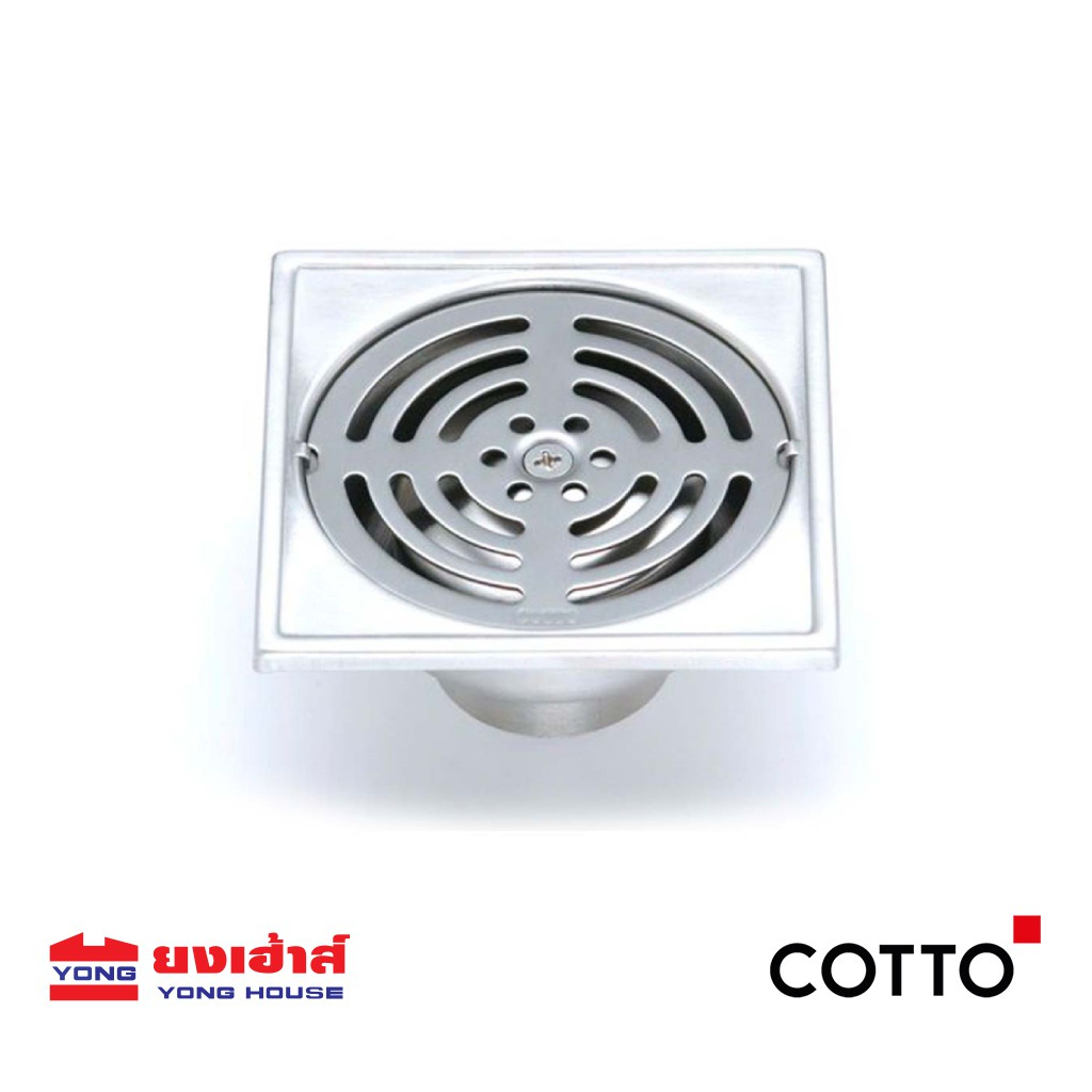 COTTO ตะแกรงกันกลิ่นเหลี่ยม รุ่น CT640Z2P(HM) หน้าแปลนขนาด 4 นิ้ว ตะแกรงกันกลิ่น
