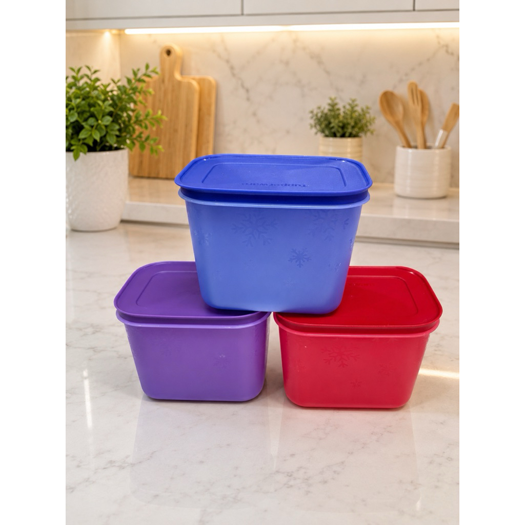 Tupperware  Chill Freez กล่องสำหรับแช่เย็น มี2ขนาด 450มล. 1.1ลิตร (1ใบ)