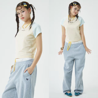 Bemingpants089(S-5XL)-Umji Pants - กางเกงวอร์มทรงปล่อยดีไซน์เรียบมินิมอลใส่ได้ทุกวัน