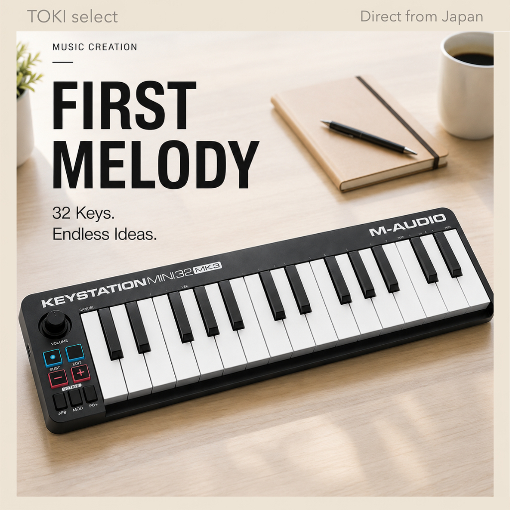 M-Audio Keystation Mini 32 MK3 MIDI Keyboard 32-Key USB Controller for Music Creation
