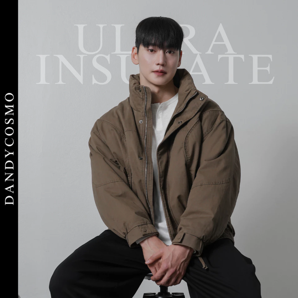 DANDY COSMO | [2สี] ULTRA INSULATE Jacket แจ็กเก็ตกันหนาวทรงพรีเมียม ดีไซน์คอตั้งเท่ ๆ ใส่แล้วดูอบอุ่น มีสไตล์