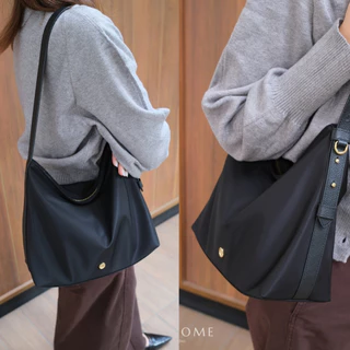 JOLENE โจลีน Hobo bag กระเป๋าโฮโบ มีสายต่อ สะพายCrossbody ผ้าพรีเมียมไนลอน สายหนังแท้ MONOMEBKK