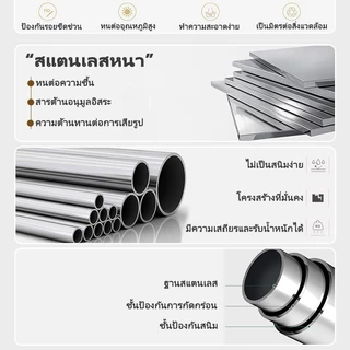 โต๊ะสแตนเลส ทรงกลม (ปัดแแบบด้านป้องกันการเป็นลอยได้ดี) / Stainless steel table โต๊ะสแตนเลสทรงสี่เหลี่ยม โต๊ะร้านชานม