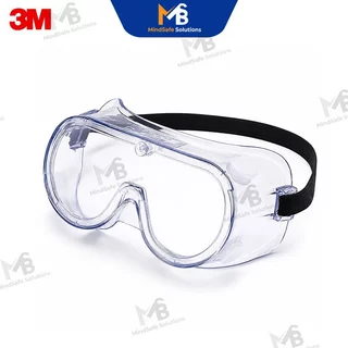 3M 1621 (ของแท้) รุ่น AF (Anti Fog) ป้องกันฝ้า แว่นตานิรภัย แว่นกันสารเคมี แว่นกันละออง