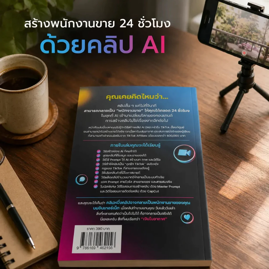 หนังสือ คว้าเงินล้านในอากาศ ด้วยคลิป AI ปักตะกร้า SP604 thumbnail 5