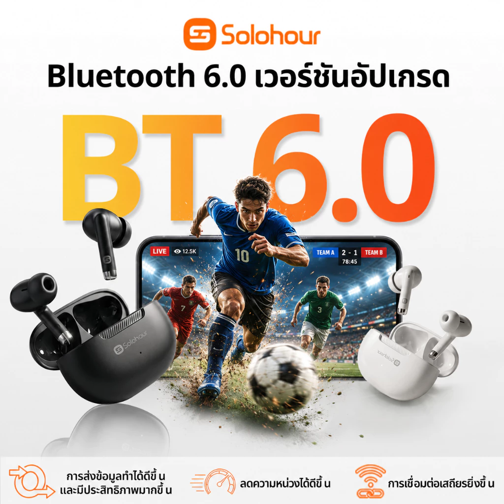หูฟังบลูทูธไร้สาย Solohour ST3 TWS อินเอียร์ thumbnail 4