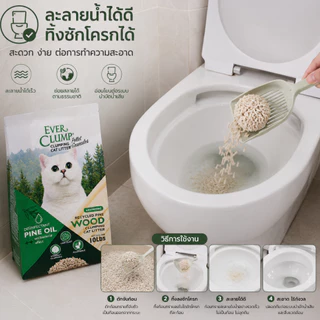 (เจ้าแรกในไทยเม็ดทรายเหมือนเต้าหู้)Pine oil wood ทรายไม้สนสูตรลดการสะสมของเชื้อโรค
