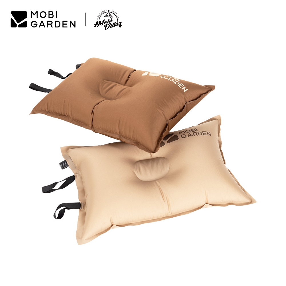 MOBI GARDEN หมอนเป่าลม ขนาด 50x32 ซม. เหมาะสำหรับการเดินทาง