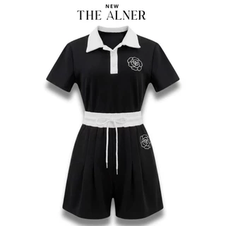 ชุดเซตวอร์มคามิเลียคอปก กางเกงขาสั้น Thealner (ดิอัลเนอร์) AN530