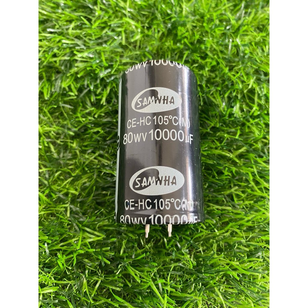 คาปาซิเตอร์ capacitor 10000uF/80V ขนาด 35x60 mm
