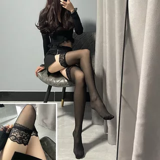 🔥โปรโมชั่น ถุงน่องยาวเข่า ถุงน่องนักเรียน ถุงน่องตาข่าย ถุงน่องลูกไม้ สีดำขาว บางเบา ระบายอากาศ ยืดได้ ฟรีไซส์ ส่งจากไทย