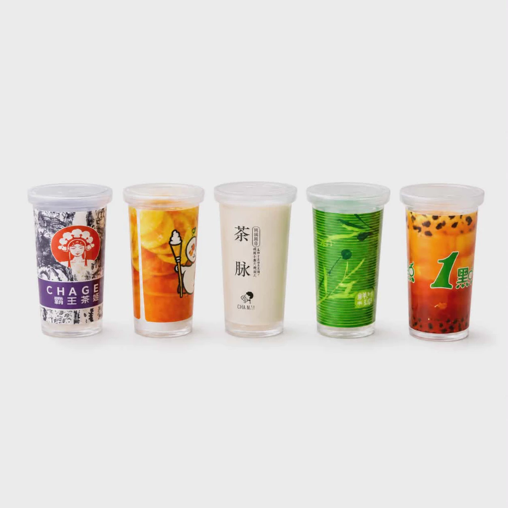 ่j054 แก้วชานมจิ๋ว ของเล่นของสะสมโมเดลจำลอง เซ็ต10 ชิ้น