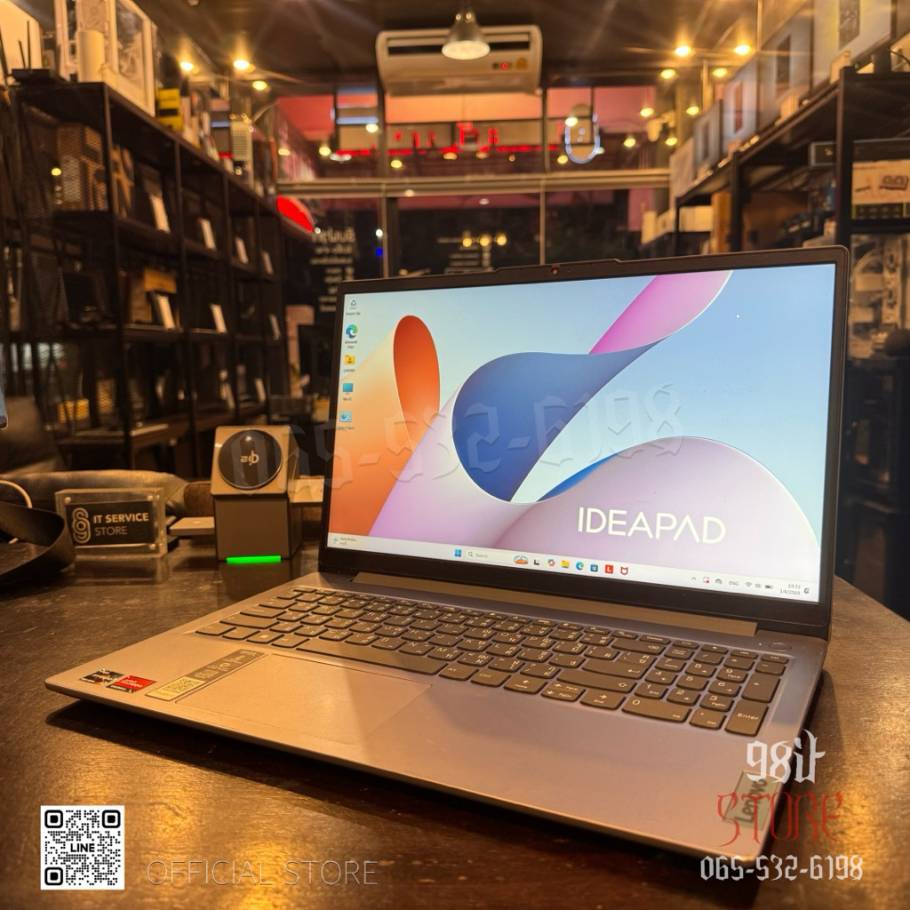 💻 NOTEBOOK Lenovo IdeaPad Slim 3 15AMN8-82XQ00C2TA 💻 Ryzen 5 7520U 16 GB 15 FHD WIN แท้