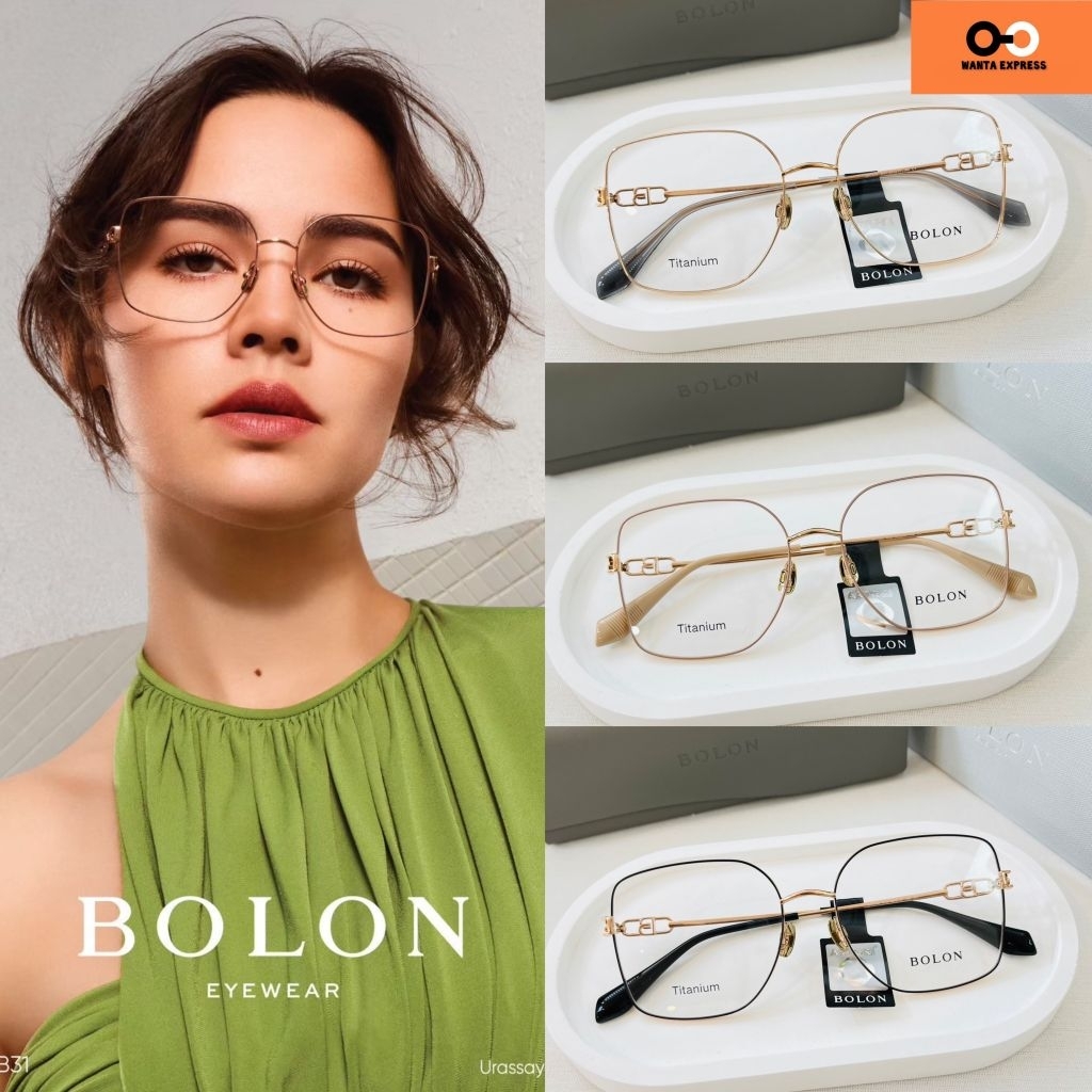 BOLON BA7039 KANAYAMA TITANIUM ของแท้ ประกัศูนย์ 1ปี แว่นตา ญาญ่า พร้อมส่ง แว่นกรองแสง แว่นสายตา บลู