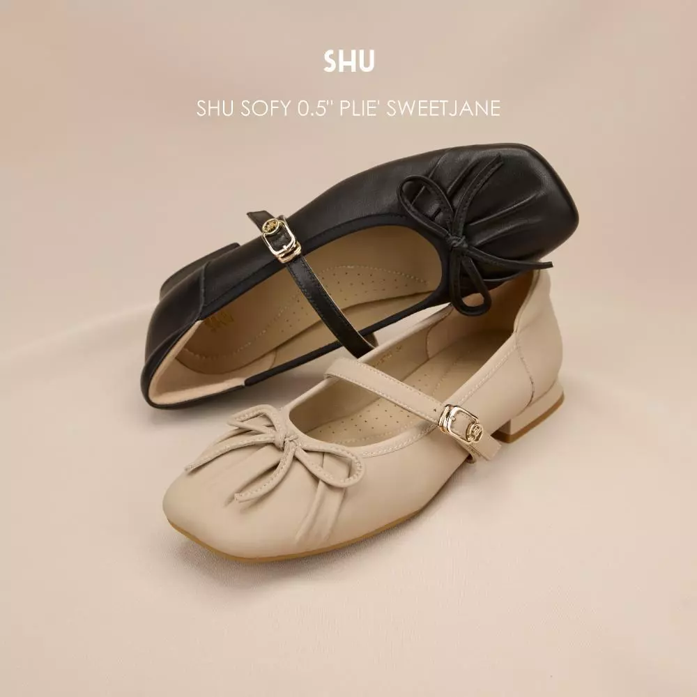 SHU SOFY 0.5" PLIE' SWEETJANE ร้องเท้าคัทชู