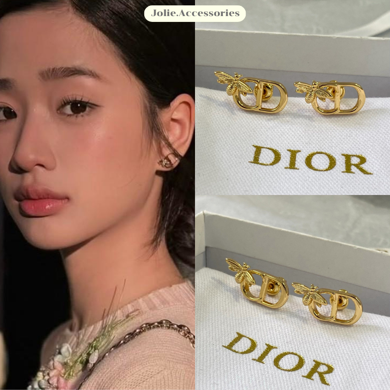 (D243) ต่างหู D มาใหม่ชนshop งานสวย ลัคชูสุดๆ มีปั๊มตัวแบรนด์ ♡