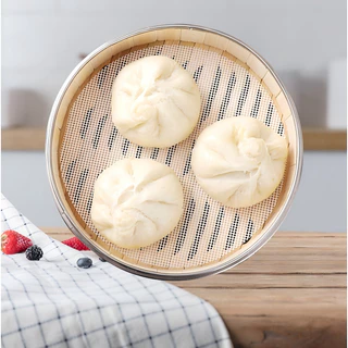 แผ่นรองซึ้งซิลิโคน 30/34/40/48ซม. ป้องกันติด ใช้ซ้ำ ร้านขายซาลาเปา ขนมไทย