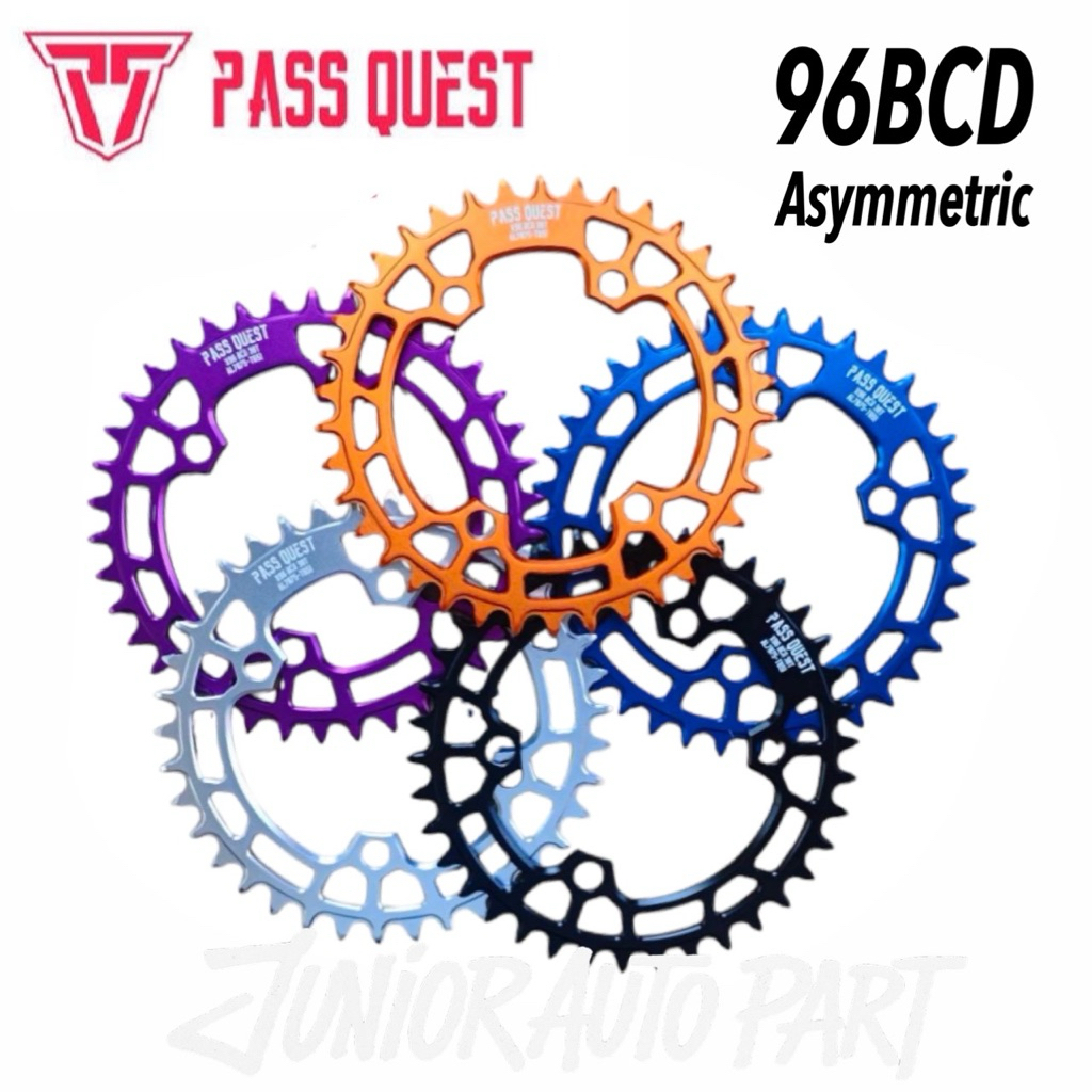 ใบจาน PASS QUEST 96BCD (Asymmetric) Narrow Wide1x 38-42T