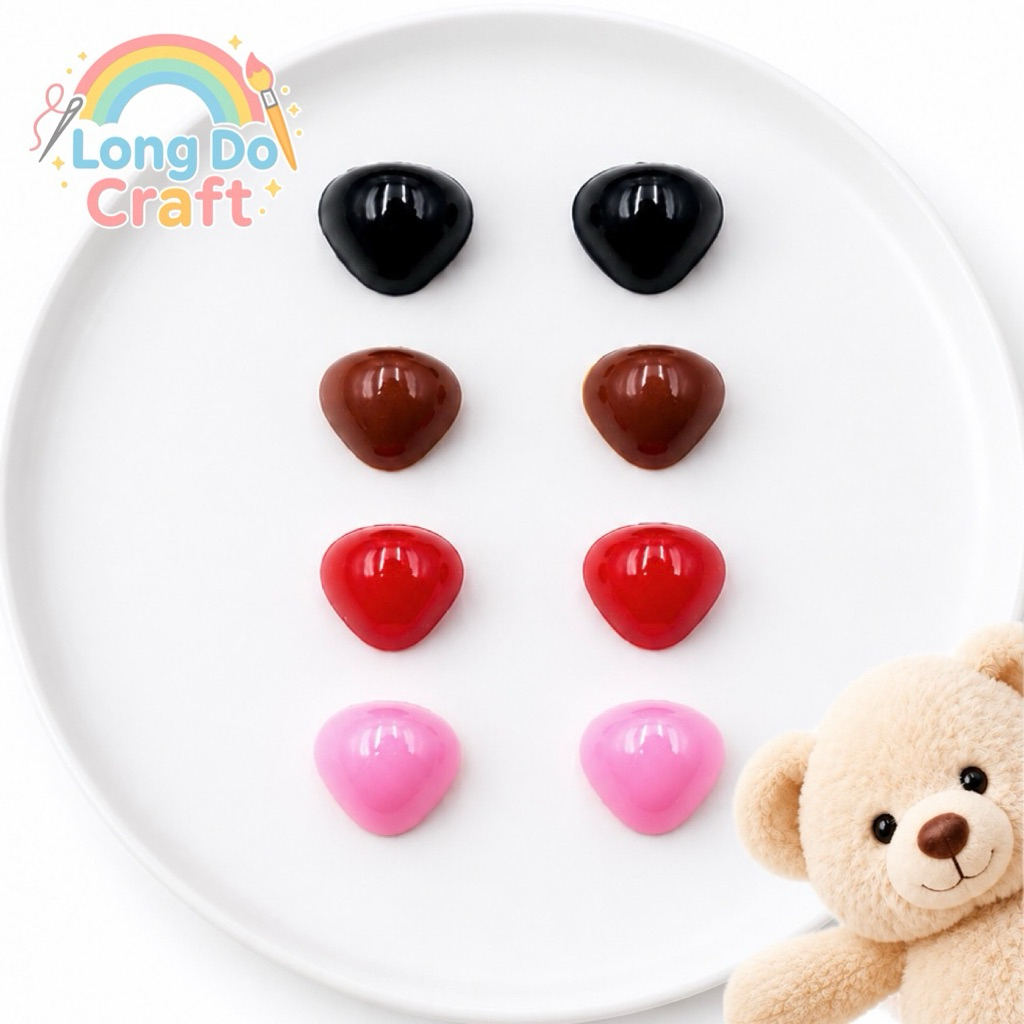 จมูกตุ๊กตาสามเหลี่ยม 100ชิ้น อุปกรณ์DIY ตกแต่งงานตุ๊กตา