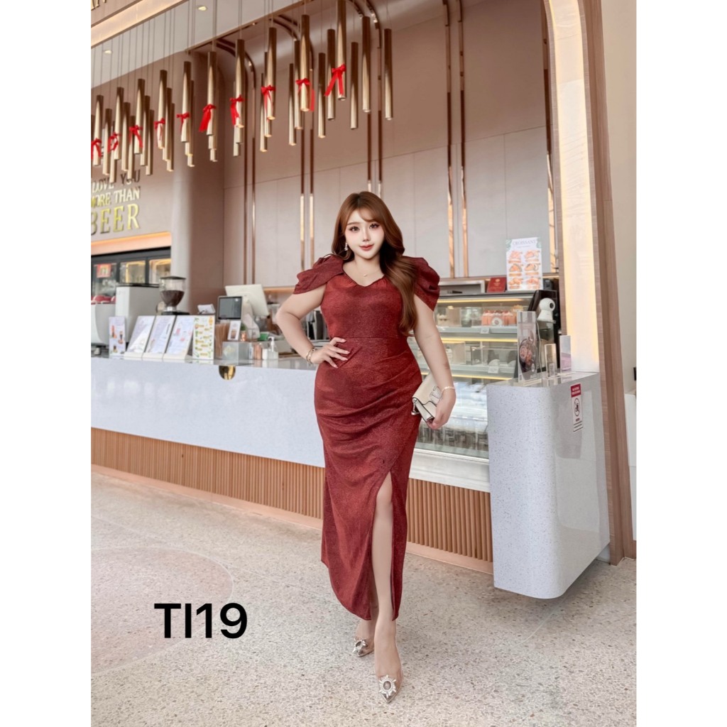 ชุดราตรีกลิตเตอร์ยืด พร้อมซับใน ใส่ไม่คันนะค่ะ รูปที่ 4