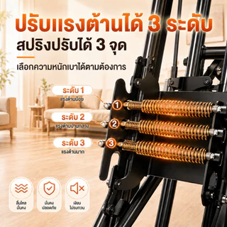 เครื่องปีนบันได แผงเหยียบ 35 ซม. เครื่องปีนเขา แรงต้าน 3 ระดับ Stepper Climber พับได้ เงียบ ใช้บ้าน ปกป้องเข่า