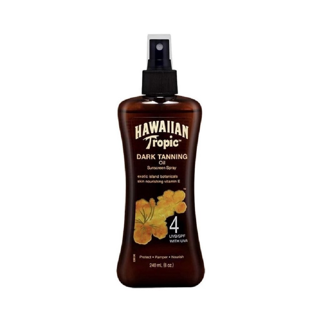 Hawaiian Tropic Dark Tanning Oil Sunscreen Spray SPF4 240ml