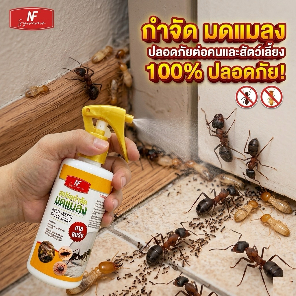 กำจัดมด ไม่มีกลิ่น ปลอดภัย 100%