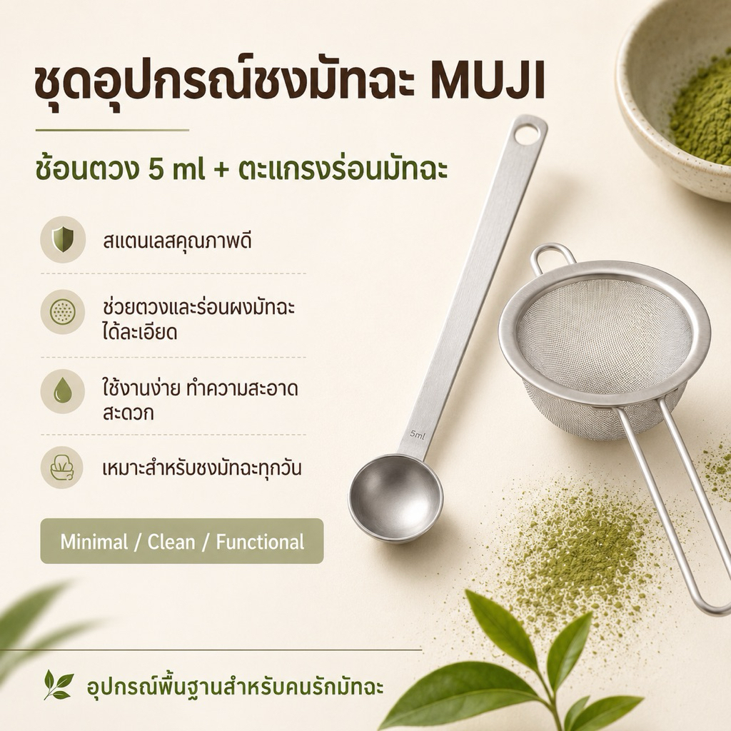ช้อนมูจิ , ตะแกรงมูจิ Muji แท้100%