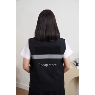 เสื้อกั๊กติดแถบสะท้อนแสง 289 บาท สีดำ/กรม/กากี มีซับในทั้งตัว ไซส์เยอะ S-5XLพร้อมส่งทันที