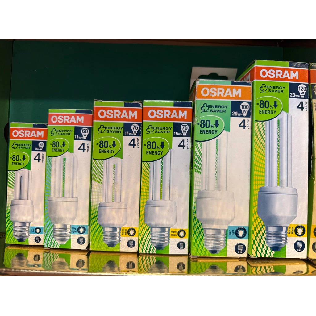 📌Sale📌หลอดตะเกียบ 2U 3U ยี่ห้อ Osram 5w 11w 14w 15w 20w 23w มีแสง ขาว DL , แสงส้ม WW