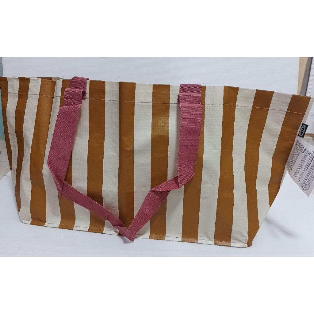 กระเป๋าหิ้ว IKEA รุ่น SÄCKKÄRRA ลายทางสีเหลือง