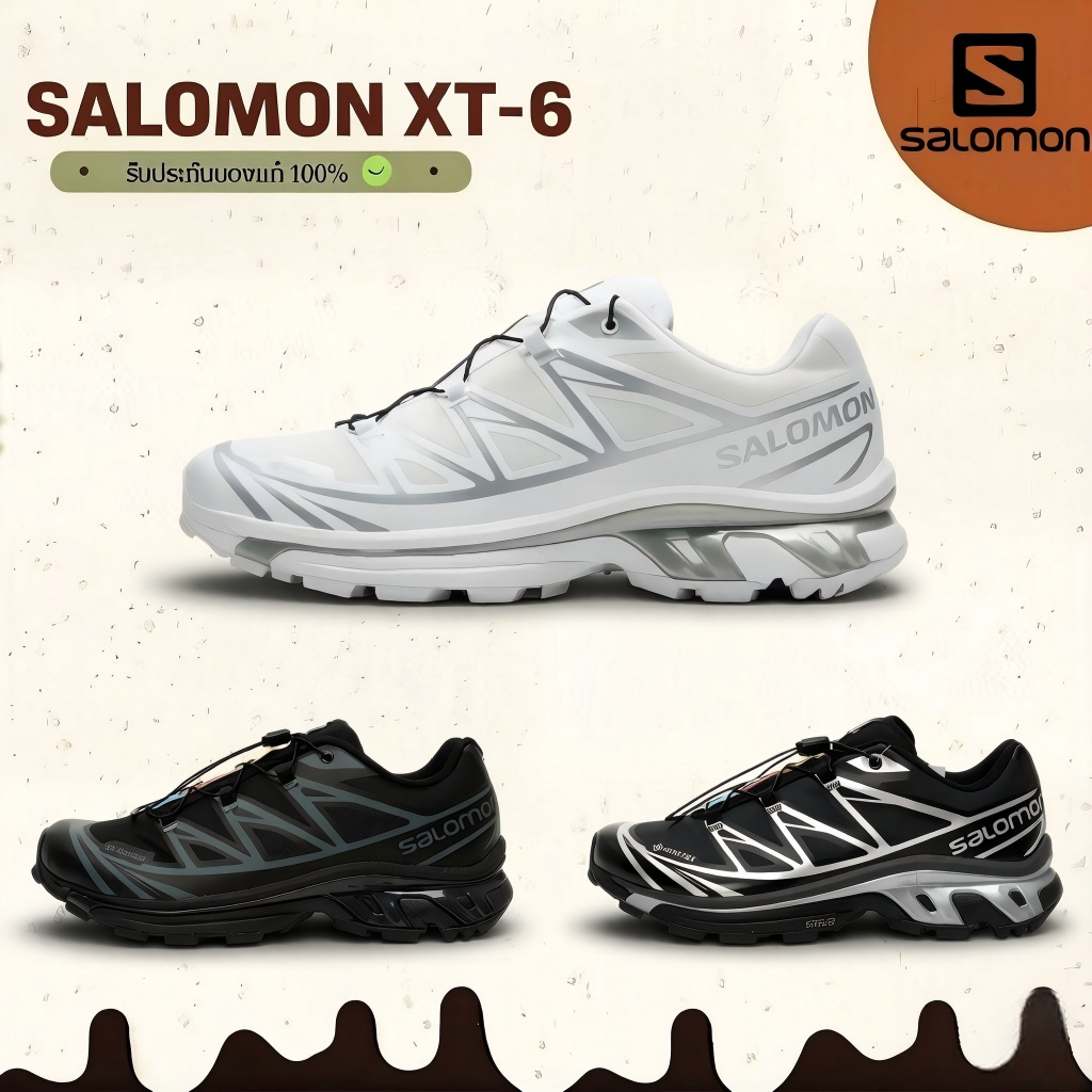 🔥【100% ของแท้】Salomon XT-6 Gore-Tex กีฬากลางแจ้ง รองเท้าวิ่ง ทนต่อการสึกหรอ