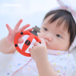 Mombella 2in1 แปรงสีฟันและยางกัดมัมเบล่า ของแท้จากอังกฤษ ปลอดภัยมี มอก. เช็ดคราบนมบนเหงือกและฟัน U Shape Toothbrush