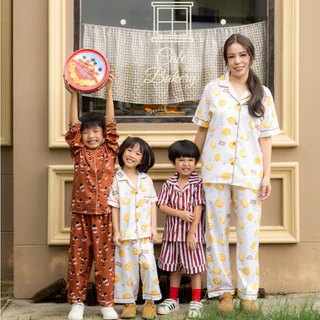 🍪 ชุดนอนครอบครัว Bunnybear Royal Tin Family Set ลายน่ารัก พ่อแม่ลูก คู่รัก พี่น้อง มีไซส์เด็ก-ผู้ใหญ่ ผ้านิ่มใส่สบาย